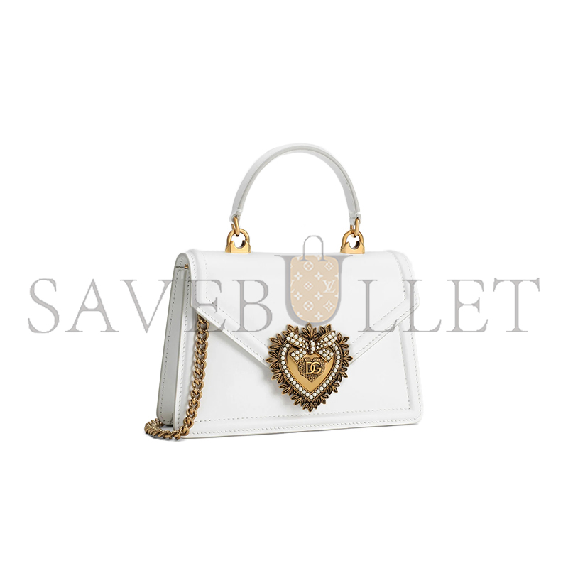 DOLCE GABBANA SMALL SMOOTH CALFSKIN DEVOTION BAG BB6711AV89380002 (19*13*4.5cm) DOLCE GABBANA SMALL SMOOTH CALFSKIN DEVOTION BAG BB6711AV89380002 (19*13*4.5cm)